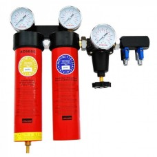  Italco Фильтр воздушный с редуктором сдвоенный AC6002, 0,01 микрон