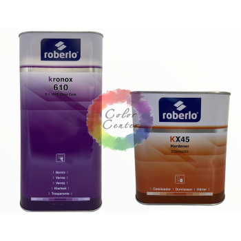 Акриловый Лак ROBERLO KRONOX 610 UHS 2:1, 5л + отвердитель KX45, 2,5 